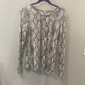 Express Snakeskin Top